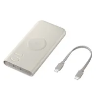 Samsung EB-U2510XUEGEU Powerbank 10 000 mAh PD 3.0 25W 2x USB-C Vezeték nélküli töltés Bézs