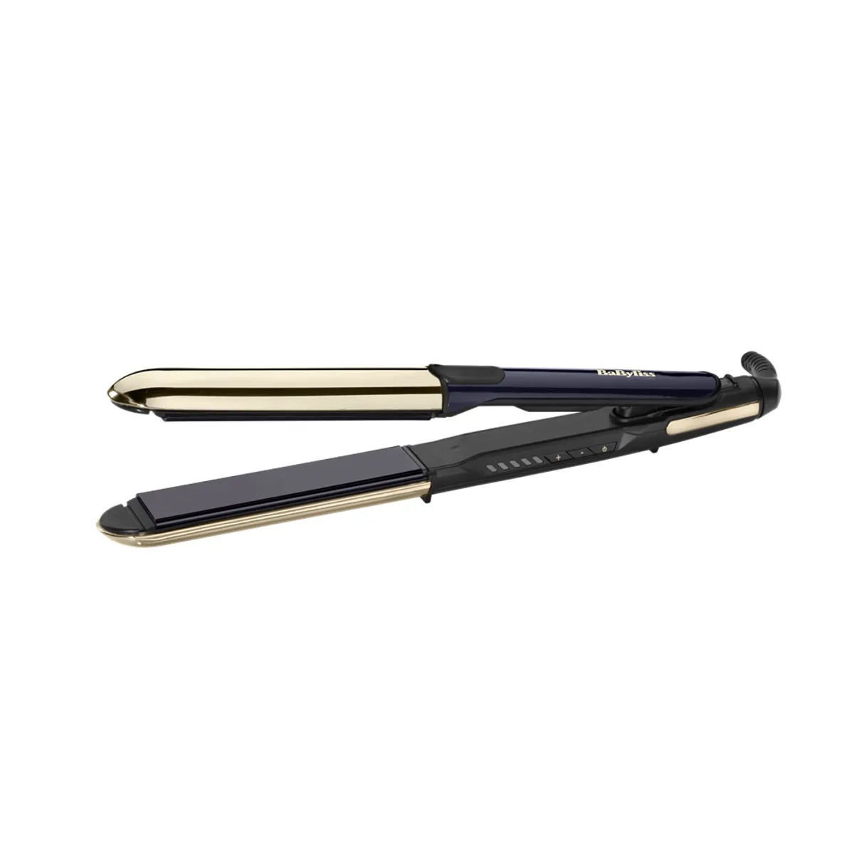 BaByliss ST484E hajvasaló kerámia fűtés 235 °C 5 hőfok ionos kondicionálás auto kikapcsolás 3,3 m elforgó vezeték egyenes henger fekete-arany #2