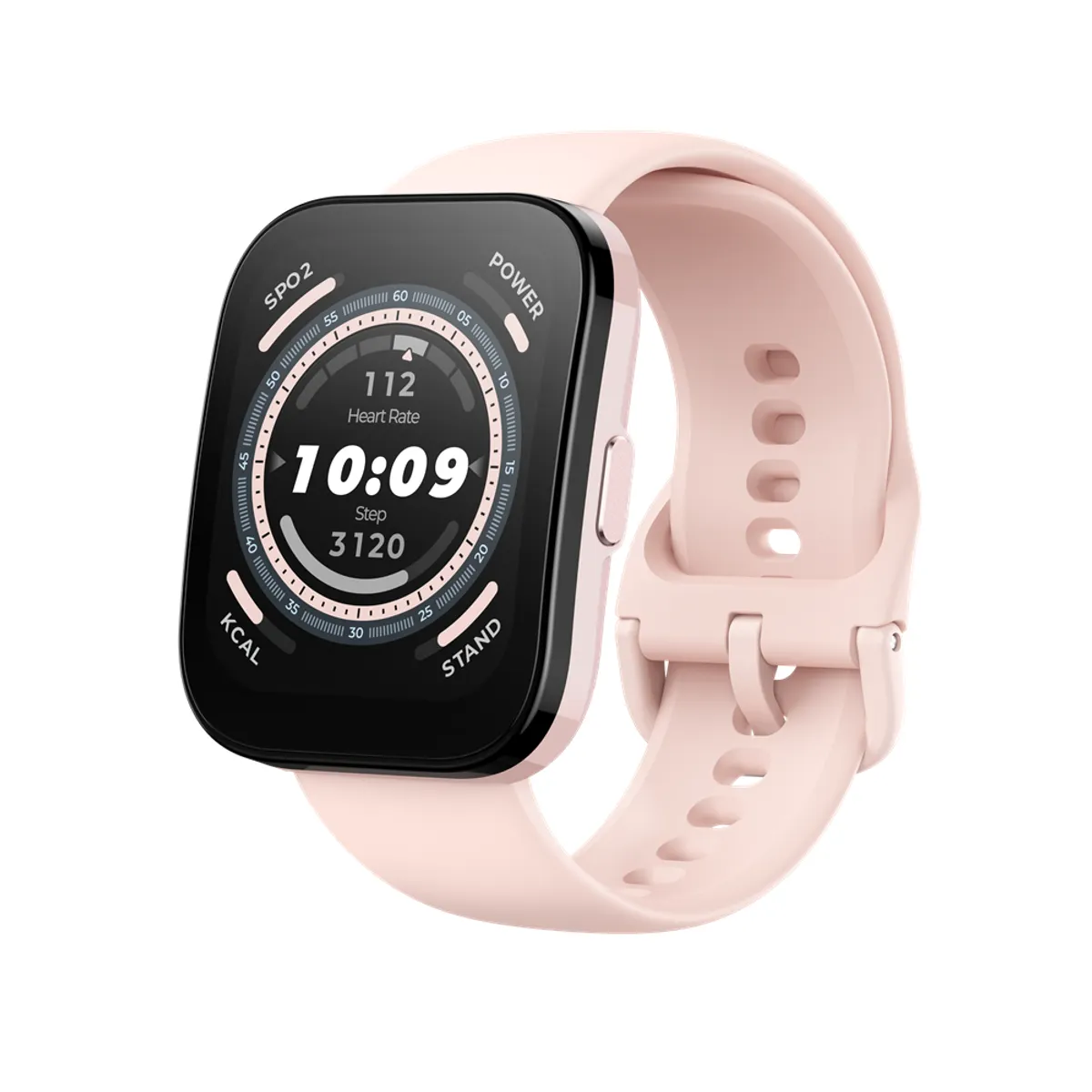 Amazfit W2215EU2N okosóra pink szilikon szíj 38 mm IP68 GPS Bluetooth 5.2 pulzusfigyelő véroxigénszint mérő beépített hangszóró mikrofon 1,91" LCD 26 nap #2