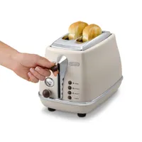 DeLonghi CTOV2103.BG kenyérpirító 2 szeletes 900 W bézs rozsdamentes acél olvasztó újramelegítő állítható pirítási fokozatok #2