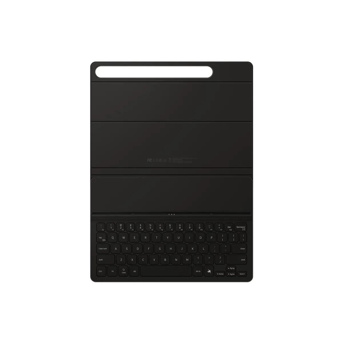 Samsung EF-DX720BBEGGB oldalt nyíló billentyűzettok kompat Galaxy Tab S9, S9 FE, S10 FE, S10 Lite, 65 billentyű, érintőpad, Pogo Pin, fedőlap, fekete, 11" #3