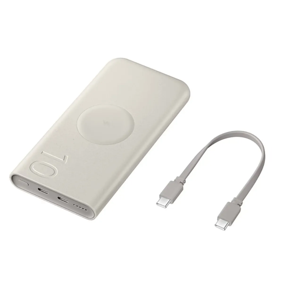 Samsung EB-U2510XUEGEU Powerbank 10 000 mAh PD 3.0 25W 2x USB-C Vezeték nélküli töltés Bézs #1