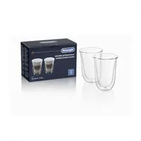 DeLonghi DLSC312 kávéfőző kancsó 220 ml átlátszó üveg magasság 117 mm mosogatógépi mosásra alkalmas 2 db