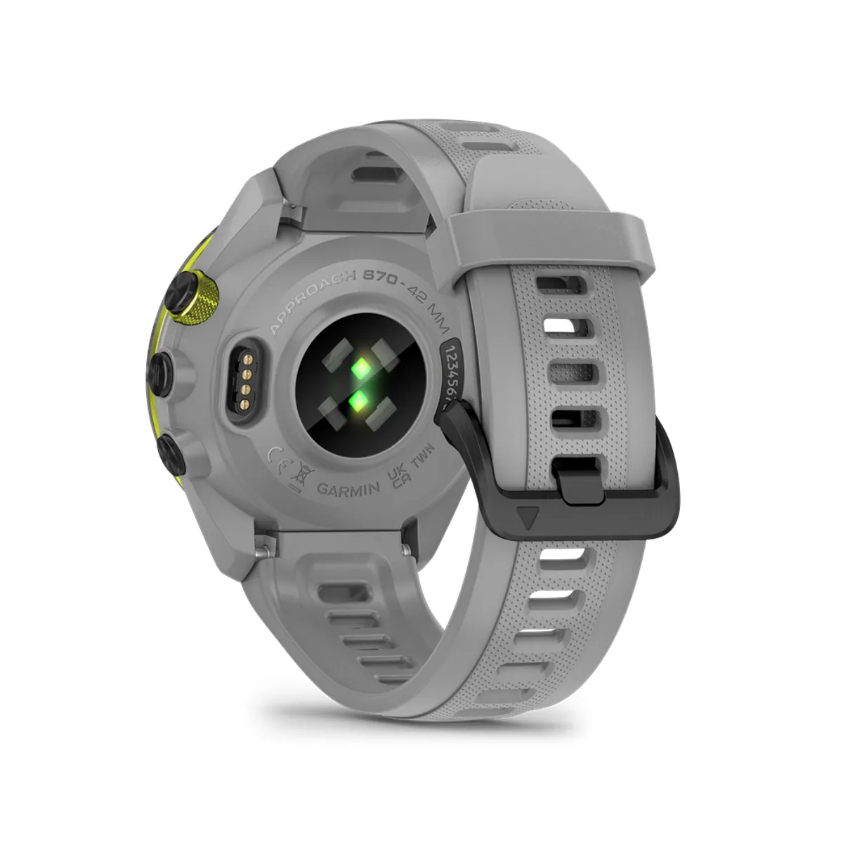 Garmin 010-02746-11 Approach S70 42mm fekete kerámia púderszürke szilikon szíj okosóra #5