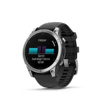 GARMIN 010-03025-00 okosóra 1,3" AMOLED 47 mm rozsdamentes acél tok szilikon szíj 22 mm #2