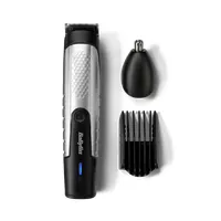 BaByliss T812E precíziós fül fej bajusz orr trimmelő 0,5-10 mm 14 fokozat 80 perc akkumulátor vízálló 2 tartozék fekete ezüst #2