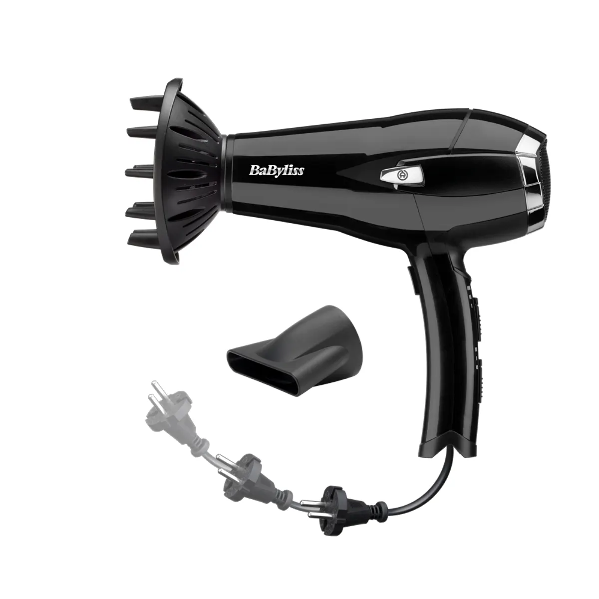 BaByliss D374DE Hajszárító Kerámia bevonat 2000 W 3 hőfok 2 sebesség Ionos kondicionálás Cool shot diffúzor koncentrátor #2