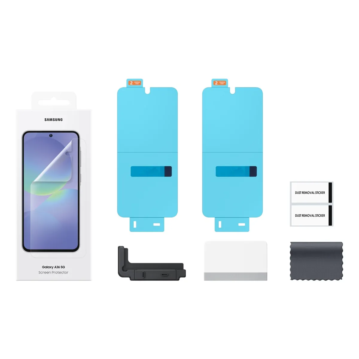 Samsung EF-UA366CTEGWW Galaxy A36 5G kijelzővédő fólia átlátszó karcálló 0,2 mm #3