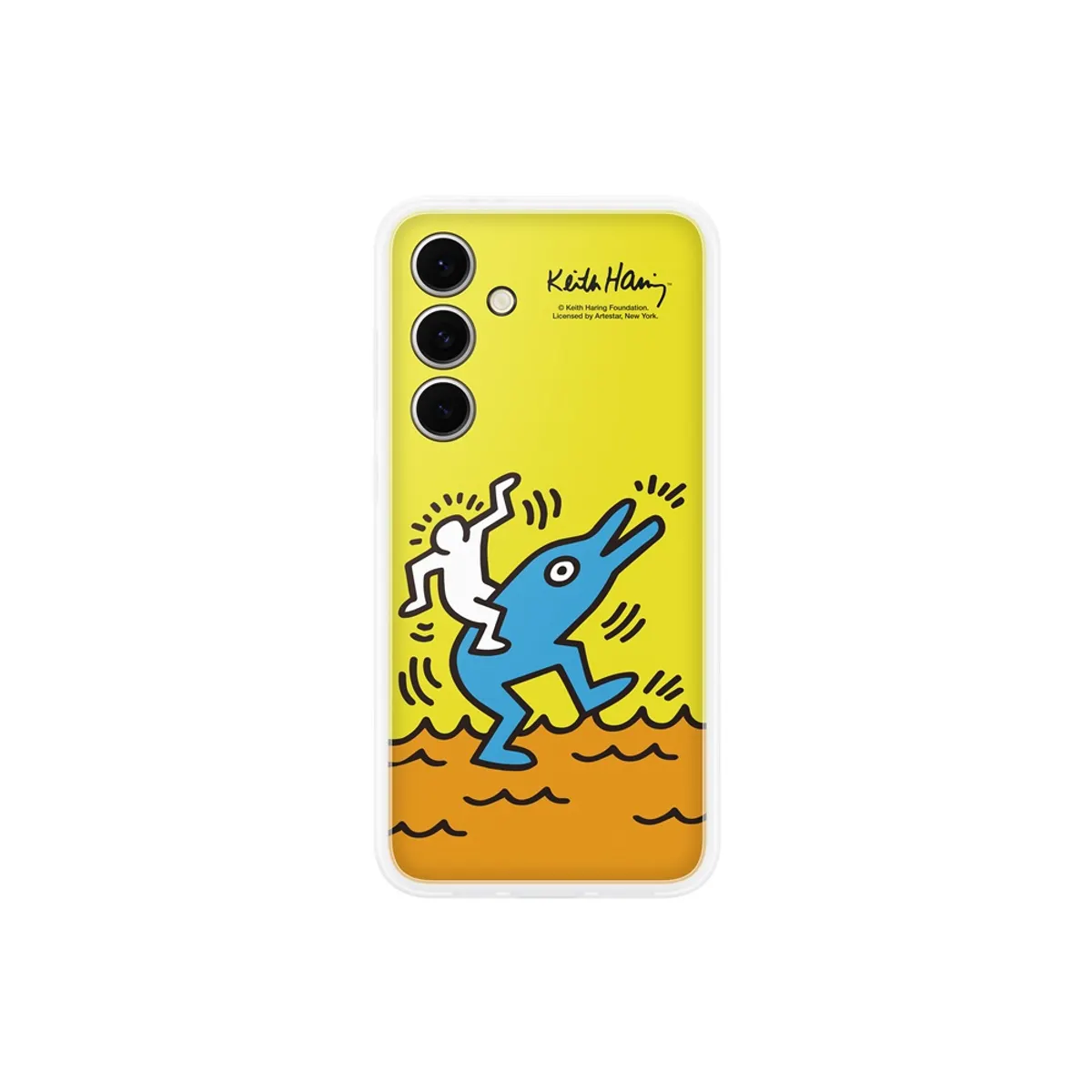 Samsung EF-MS721CYEGWW Flipsuit Case Sárga Szilikon Galaxy S24 FE 6,7" Ütésálló Karcolásálló #1