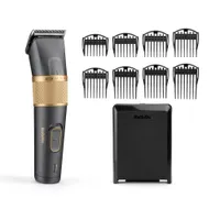 BaByliss E987E hajvágó-trimmelő fej Li-ion 160 perc 0,6-28 mm 8 pozíció vízálló 2 tartozék arany-gránit #4