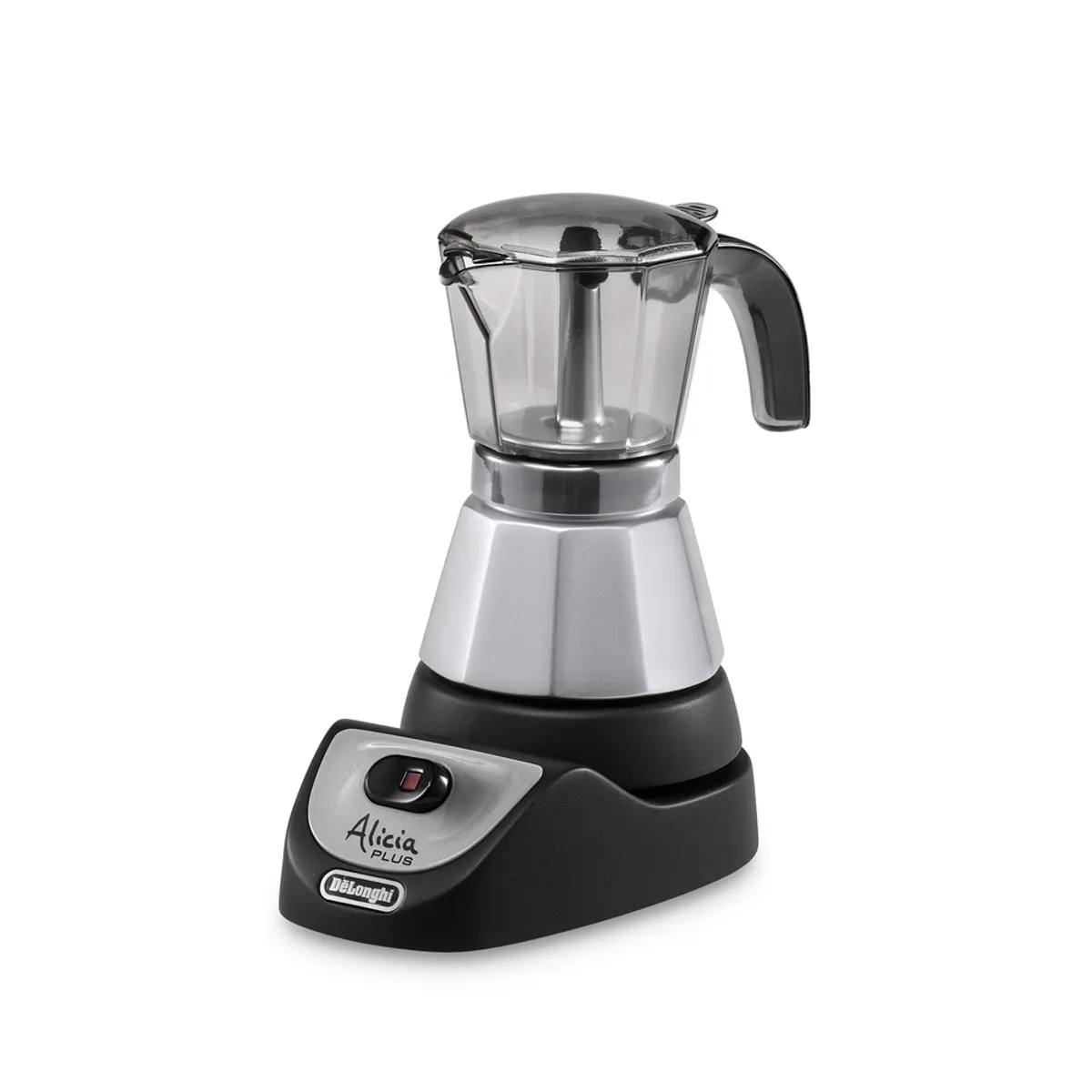 DeLonghi EMKM-4.B Mokka készülék 4 csésze 0,4 L fekete ezüst átlátszó 450 W 220-240 V látható vízszint automatikus kikapcsolás #1