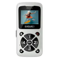 EVOLVEO SGM EP-400-IDW EasyPhone EP-400 nagy gombos SOS helymeghatározás FM rádió 2 SIM 1400 mAh töltőállomás 2.4" kijelző
