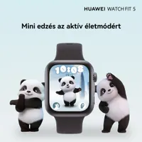 Huawei 55020HSD Watch Fit 5 fehér szilikon szíj GPS NFC állítható #8