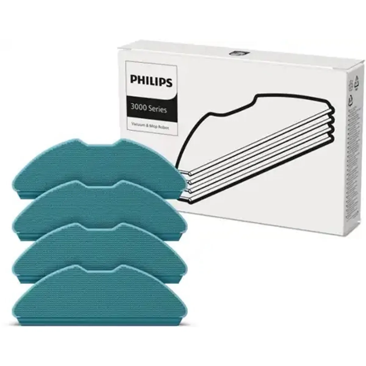 Philips XV1430-00 HomeRun felmosó párna 4 db kompatibilis HomeRun 2000-3000 sorozat szürke #1