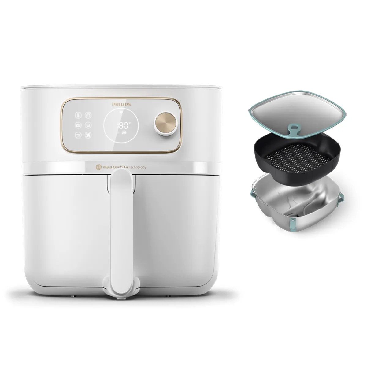 Philips HD9876/25 forrólevegős sütő 8,3 L Rapid Air LED kijelző 12 program #1