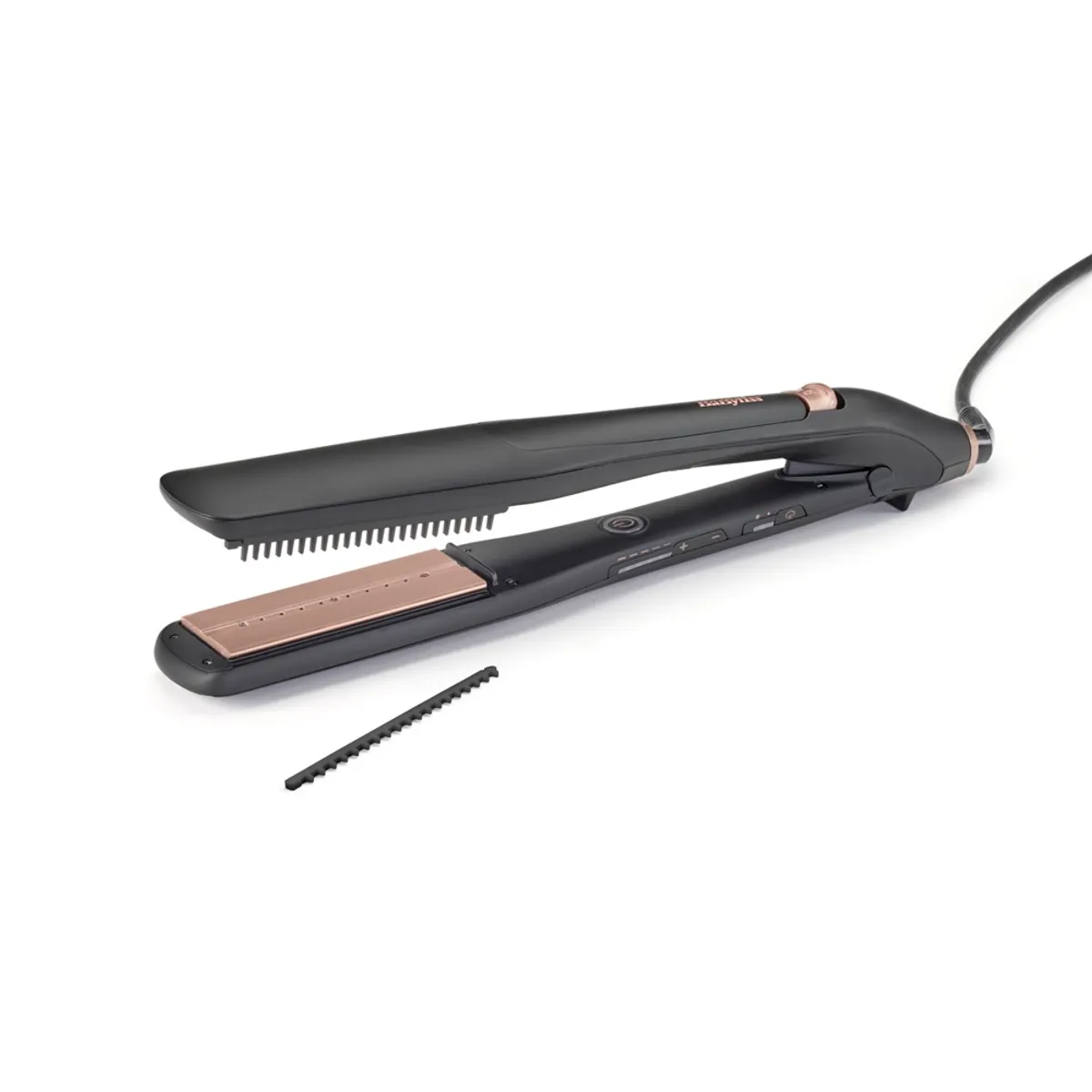 BaByliss ST596E hajvasaló 36 mm kerámia titán bevonat, 5 fokozat, max 210 C, 2,5 m, gőzölő technológia, automatikus kikapcsolás, 5 év jótállás #4