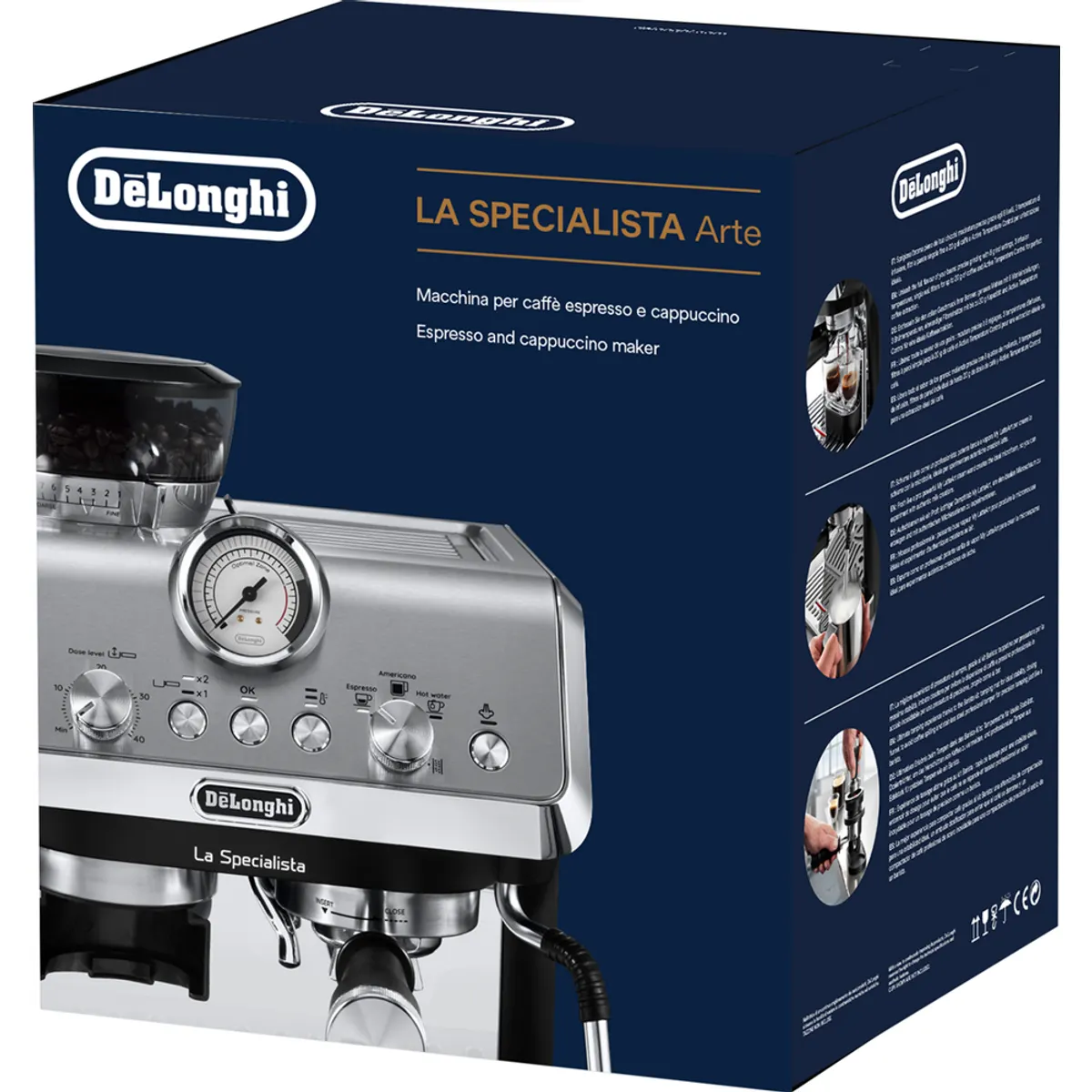 DeLonghi EC9155.MB Eszpresszó kávéfőző gép 15 bar, beépített daráló, 2,5 L víztartály, cappuccino rendszer, beépített kijelző, 8 darálási beállítás #5