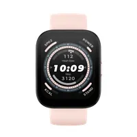 Amazfit W2215EU2N okosóra pink szilikon szíj 38 mm IP68 GPS Bluetooth 5.2 pulzusfigyelő véroxigénszint mérő beépített hangszóró mikrofon 1,91" LCD 26 nap