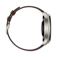 Huawei 55020AMG okosóra titán tok 48 mm barna bőr szíj 1,5" AMOLED NFC BT5.2 GPS eSIM IP6X 30 m Állandó kijelző #4