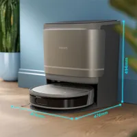 Philips XU9100/10 robotporszívó felmosó funkcióval D-ToF lidar navigáció Wi-Fi Alexa és Google Assistant kompatibilis 280 perc HEPA 11 #4
