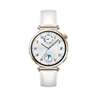 Huawei 55020DJT okosóra 41 mm arany rozsdamentes acél 1.32" AMOLED IP69K NFC Bluetooth 5.2 fehér szíj 18 mm