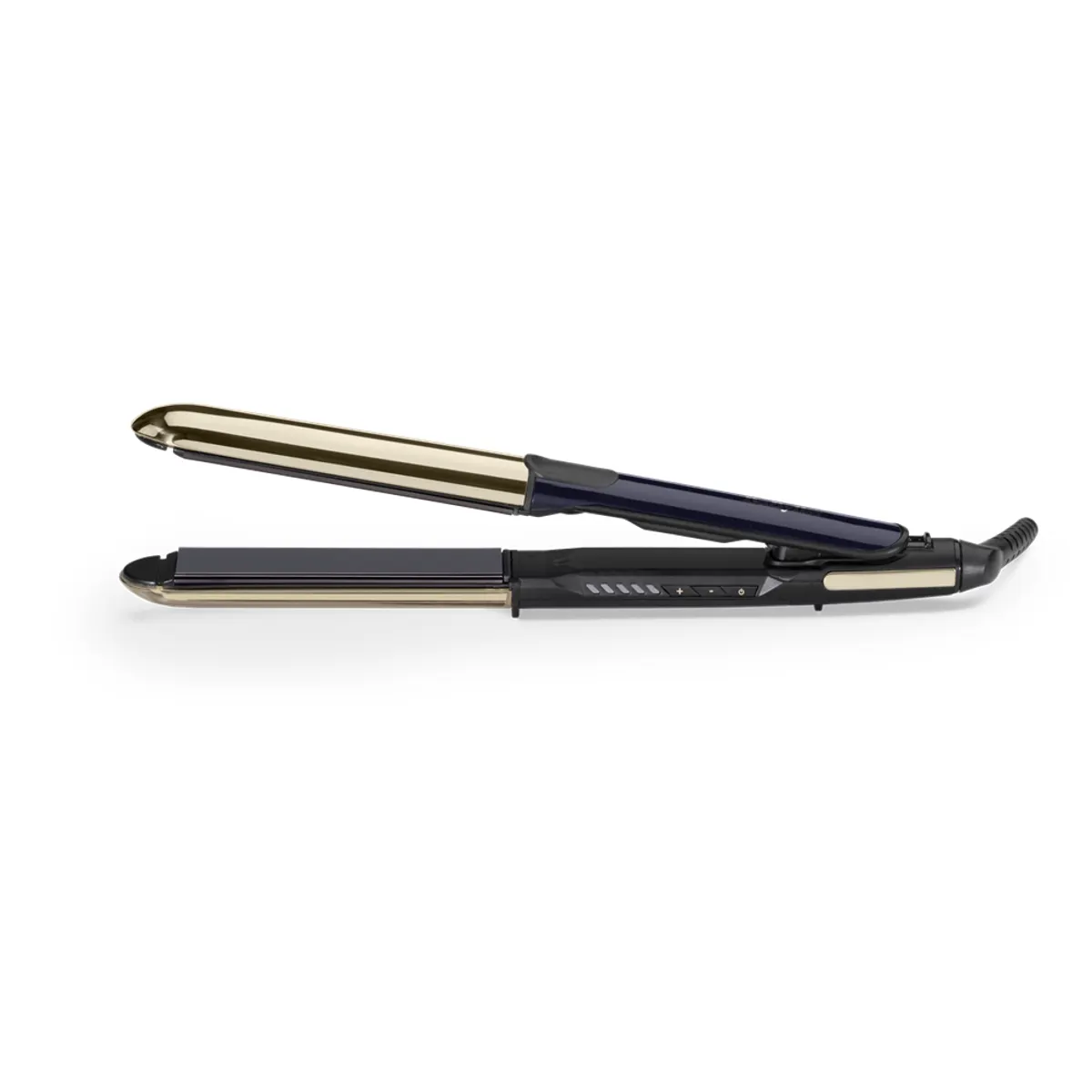 BaByliss ST484E hajvasaló kerámia fűtés 235 °C 5 hőfok ionos kondicionálás auto kikapcsolás 3,3 m elforgó vezeték egyenes henger fekete-arany #1