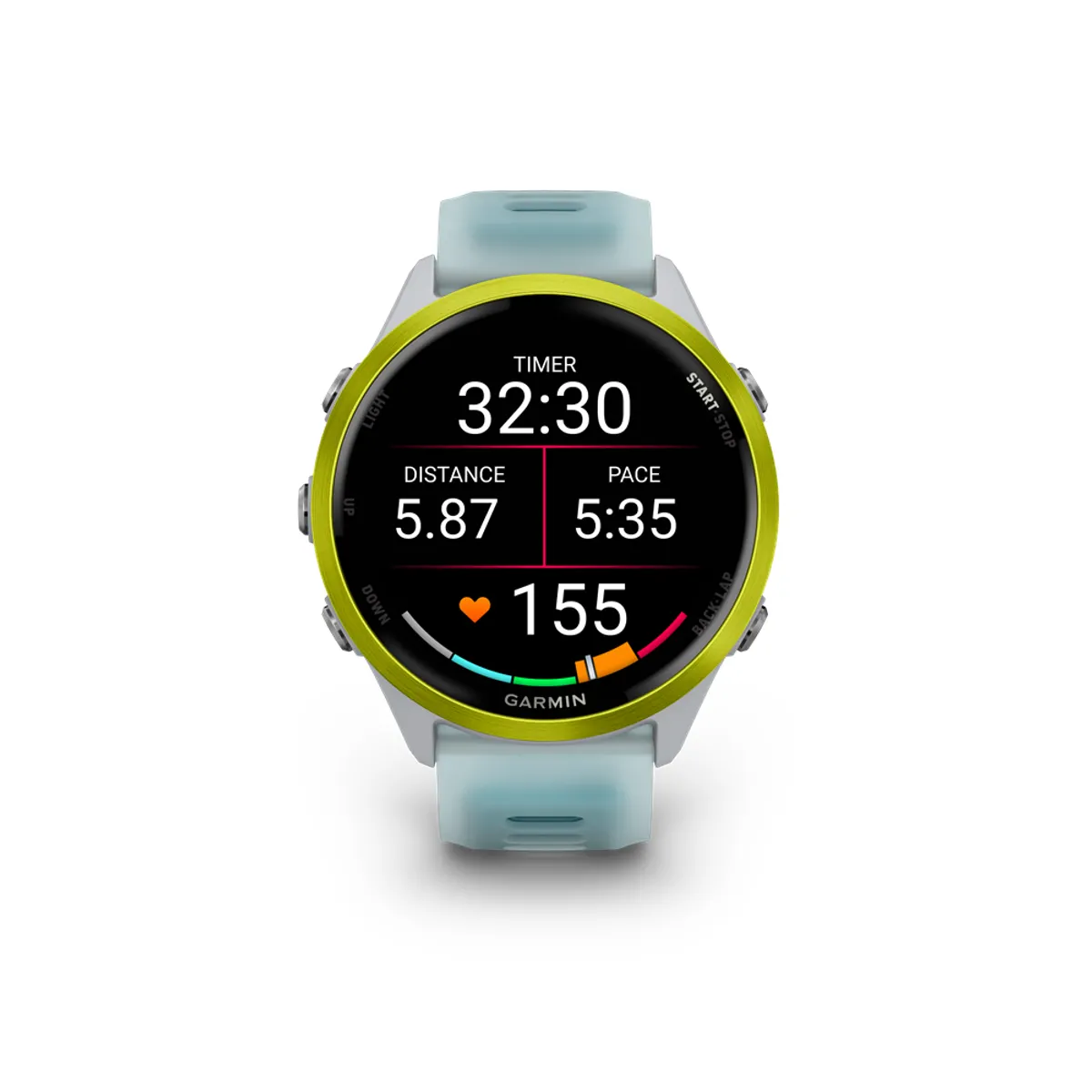 Garmin 010-02971-01 Forerunner 570 47mm 1.4" AMOLED sárga alumíniumtok szilikon szíj #1