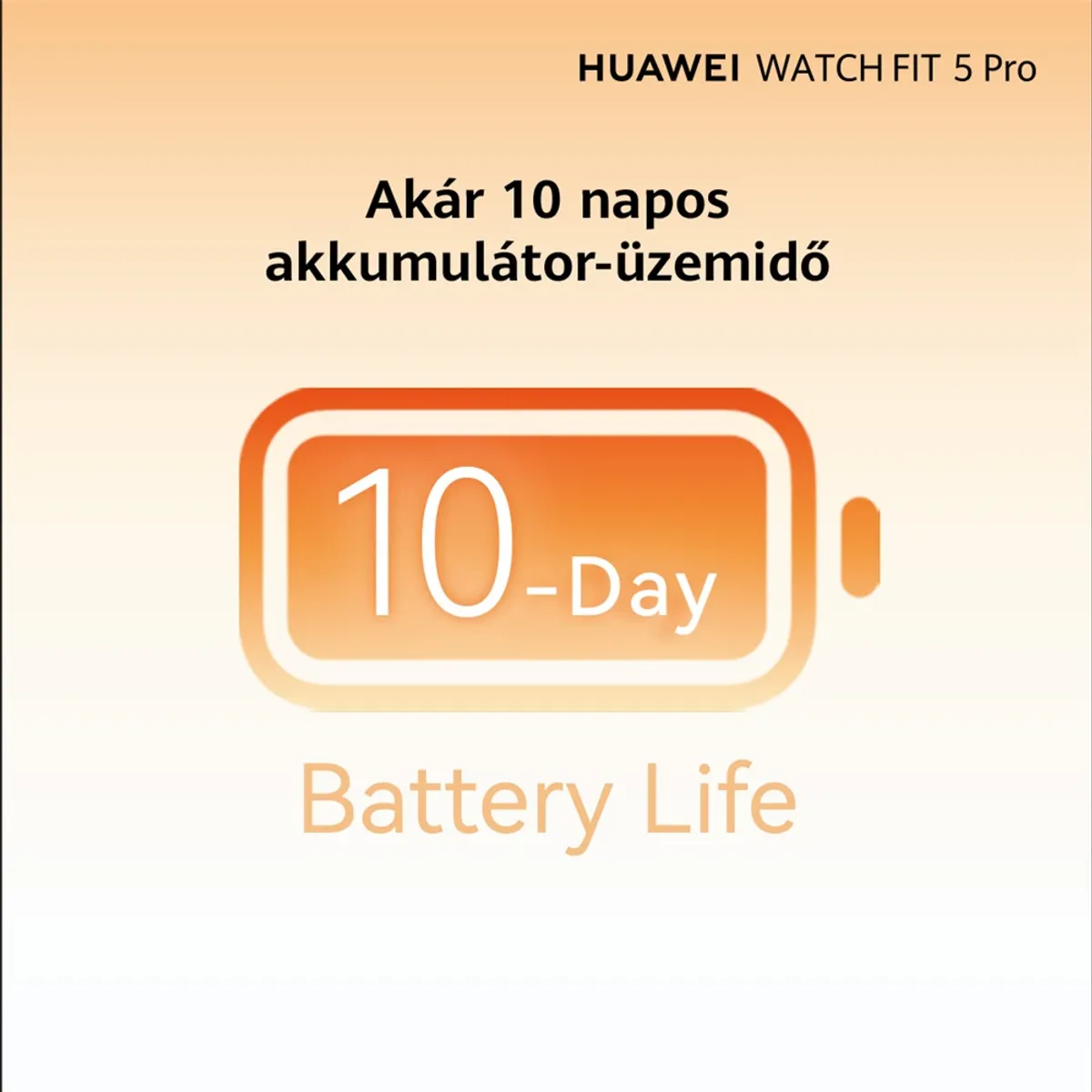 Huawei 55020HRY Watch Fit 5 Pro fekete szilikon szíj GPS NFC EKG SpO2 7-10 napos üzemidő #7