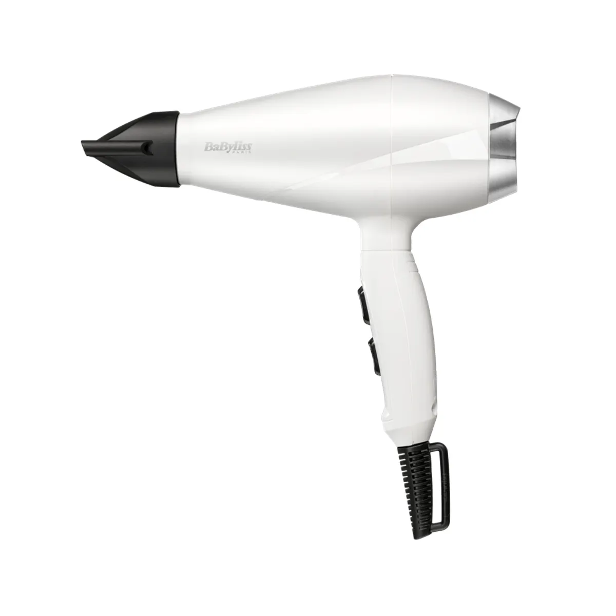 BaByliss 6704WE hajszárító 2000 W 2 sebesség 3 hőfok Cool shot akasztó kivehető szűrő koncentrátor 6 mm vezeték hossza 2,8 m fekete-fehér #1