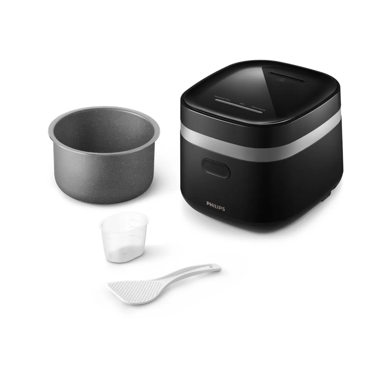 PHILIPS HD3090/80 Multifunkciós készülék 1,8 L 436 W, 8 program, beépített kijelző, hőmérséklet-szabályozás, rizs funkció, nem tapadós bevonat, fekete #3
