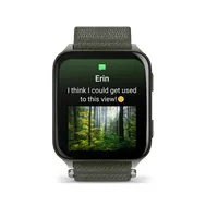 Garmin 010-02980-03 Venu X1 Titanium ComfortFit nylon szíj mohazöld #2