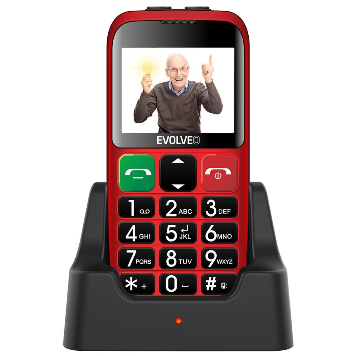 EVOLVEO SGM EP-851-ETR EasyPhone ET 2.4" kijelző duál SIM SOS FM #1