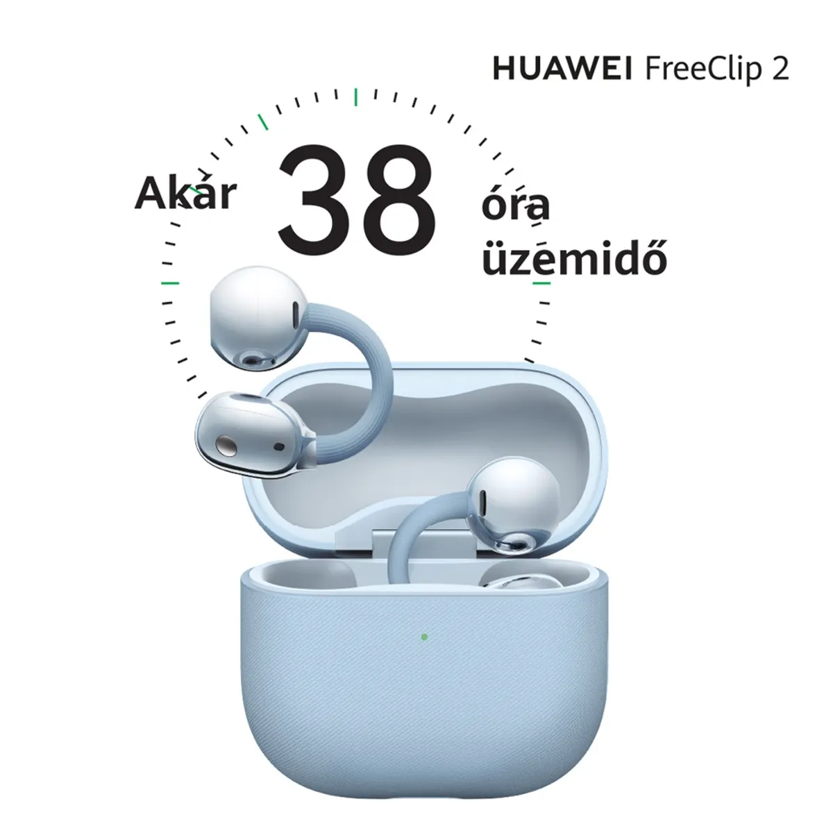 Huawei 55038691 FreeClip 2 zajszűrő hárommikrofonos híváscsökkentő rendszer, adaptív nyitott fülhallgató, két eszköz csatlakozás, IP57 #8