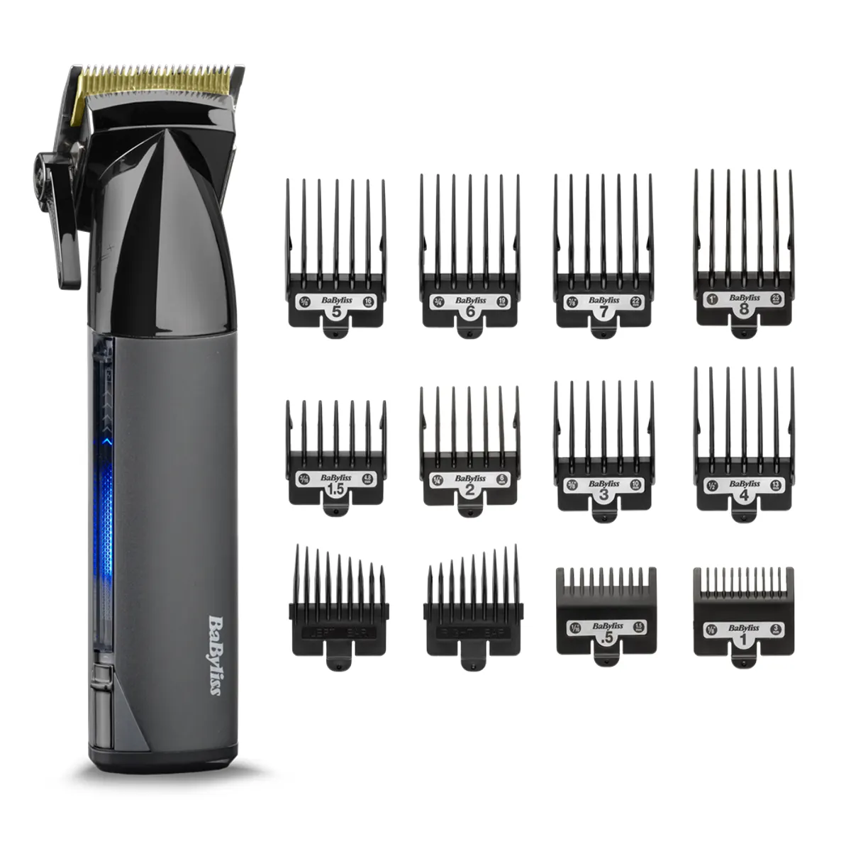 BaByliss E991E hajvágó trimmelő titán penge 5 állás vágásmagasság Li-ion beépített kijelző alapállomás 180 perc 3 óra töltés #1