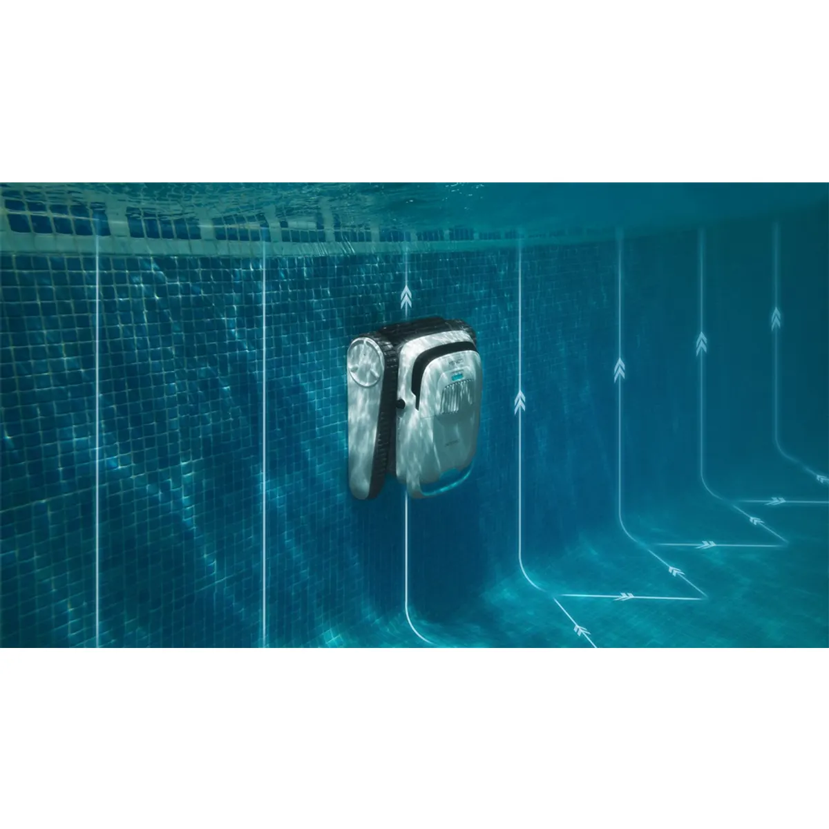 CECOTEC A01_EU01_108205 Pooldroid 5000 TotalCleanPearl 100 m2 felület 2,5 m mélységig használható automatikus falhoz navigálás forgó tisztító fej 90 W 5200 mAh 120 perc IPX68 #2
