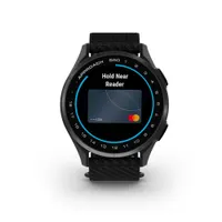 Garmin 010-03010-00 Approach S50 szürke fekete 1.2" AMOLED kijelző GPS golfóra 43 000 pályák