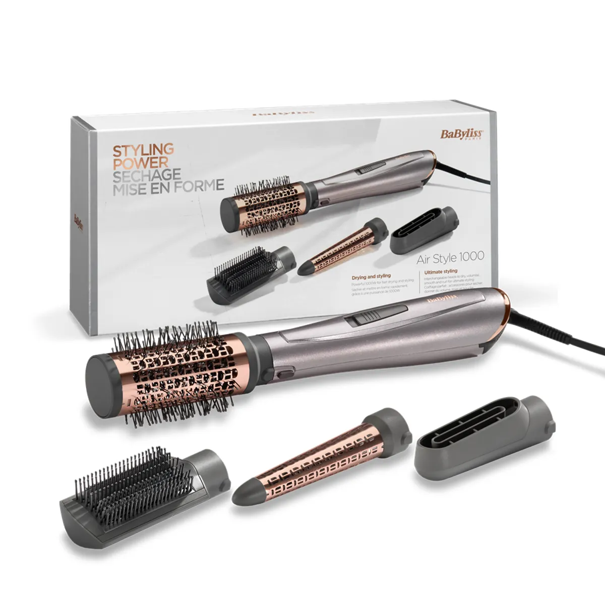 BaByliss AS136E Hajformázó készlet 50 mm kúpos henger, 2 hőfok, ionos funkció, cool shot, 1000 W, 2,5 m kábel, 4 tartozék #8
