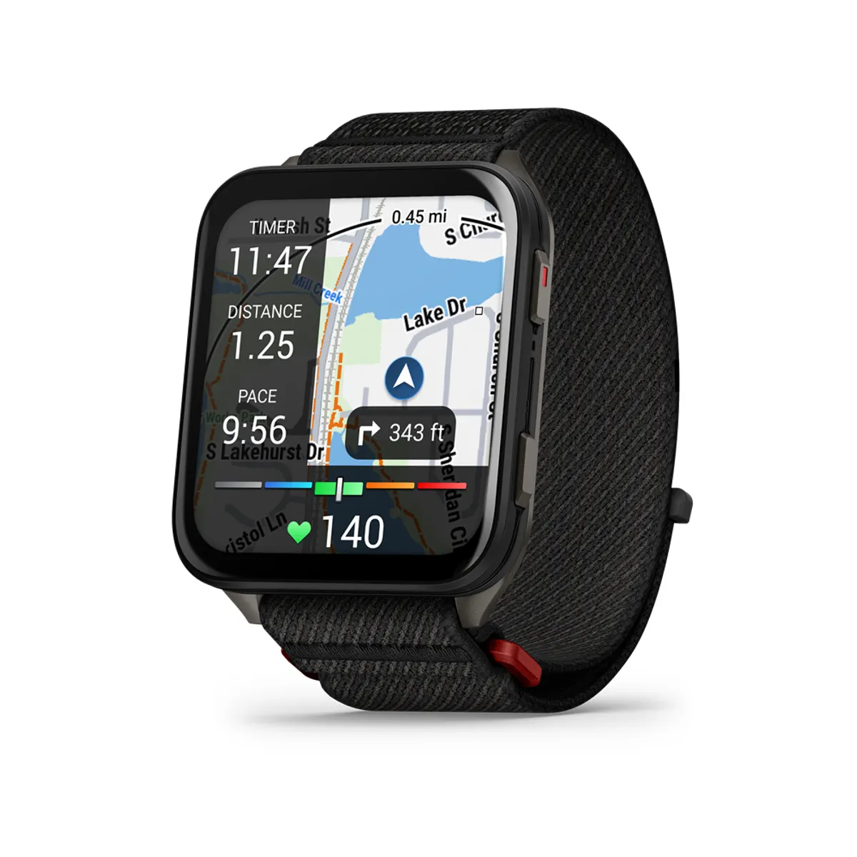 Garmin 010-02980-02 Venu X1 Titanium 2" AMOLED érintőképernyő ComfortFit nylon szíj fekete #3