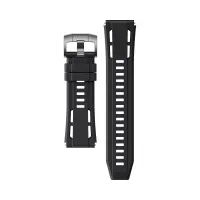 Huawei 55020GBB Watch Ultimate 2 fekete acél óratok GPS aktivitásmérő pulzusmérő IP69 szilikon szíj #4