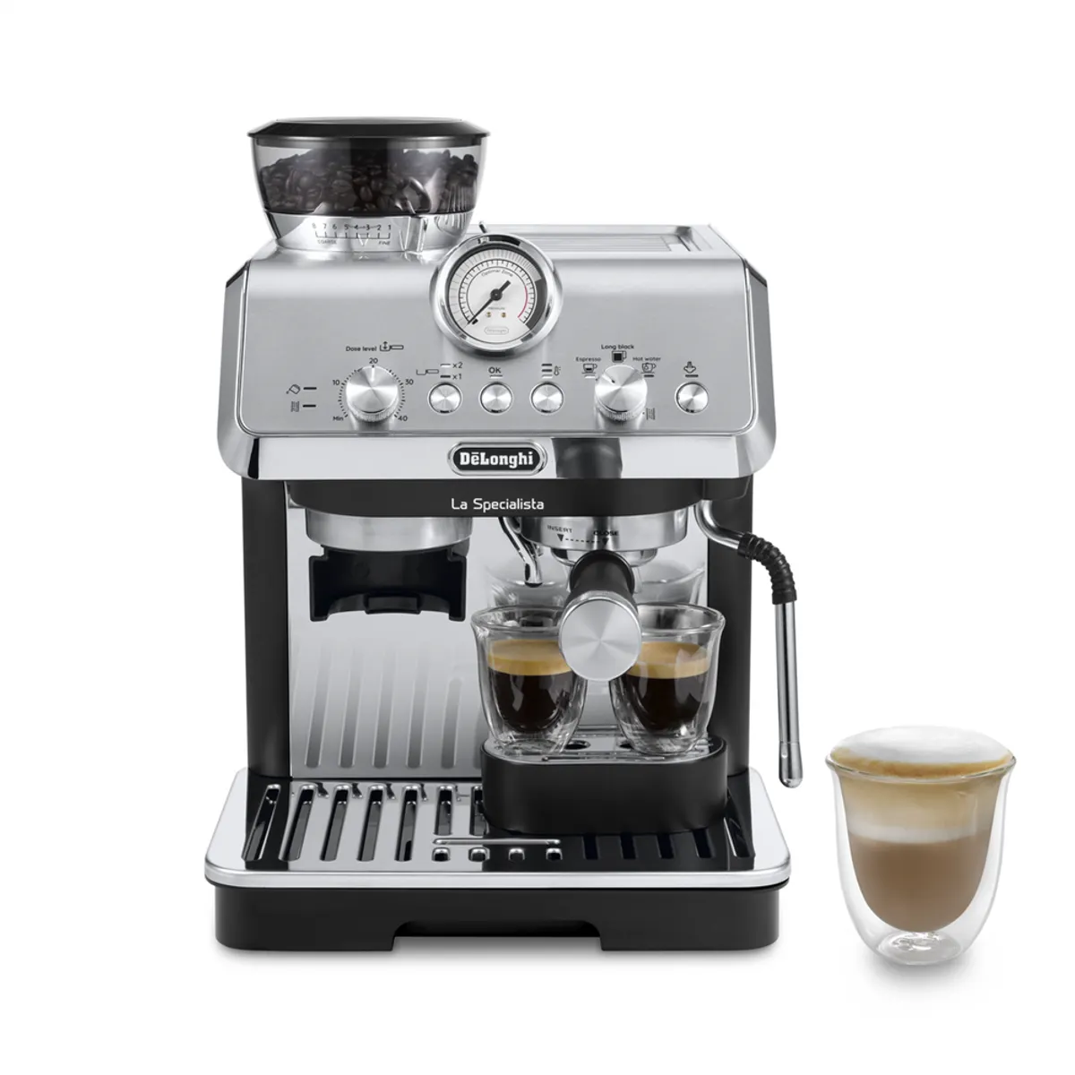 DeLonghi EC9155.MB Eszpresszó kávéfőző gép 15 bar, beépített daráló, 2,5 L víztartály, cappuccino rendszer, beépített kijelző, 8 darálási beállítás #1