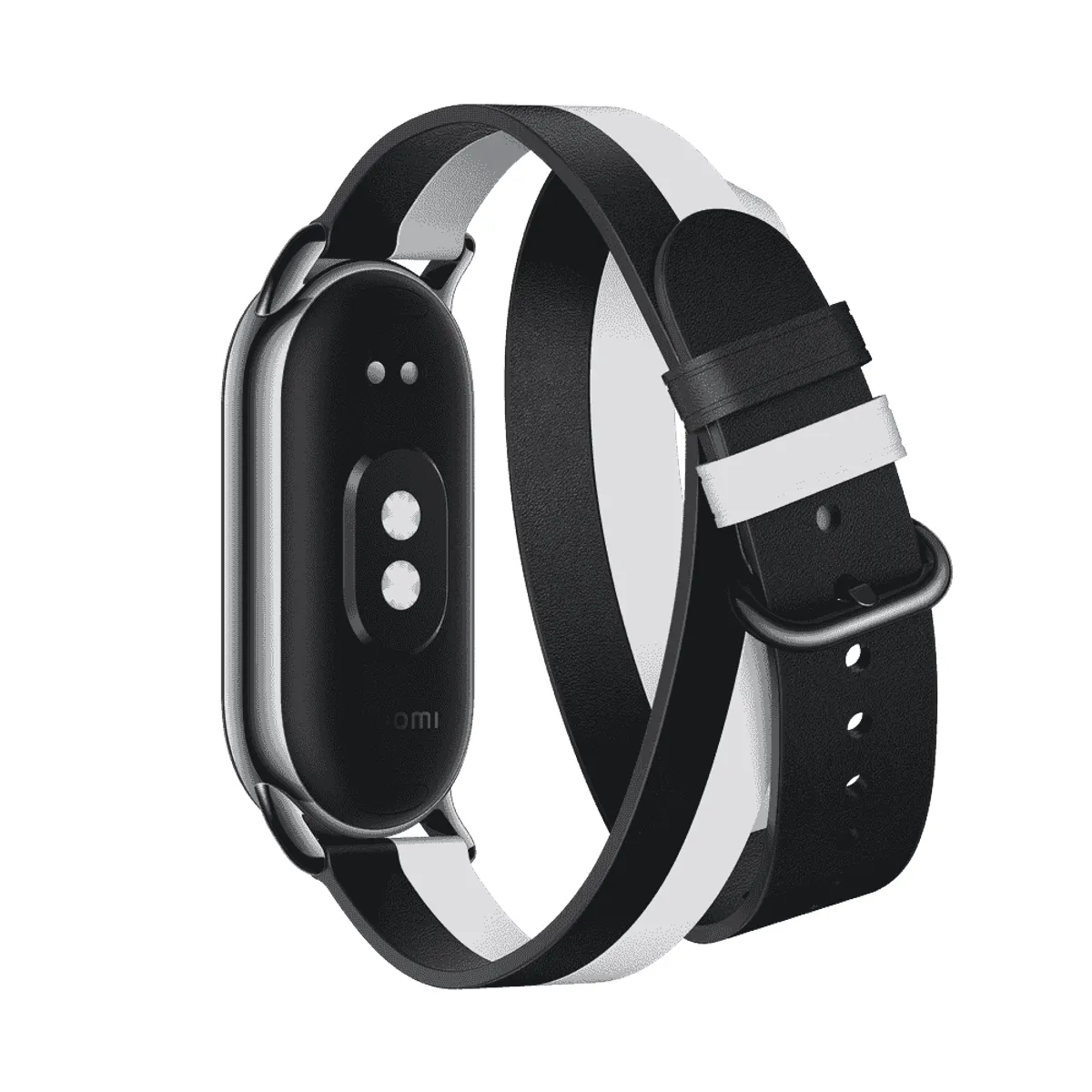 Xiaomi BHR7311GL óraszíj fekete bőr és műbőr Band 8 kompatibilis 180 mm #3