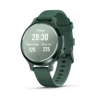 Garmin 010-02891-02 Lily 38 mm Jasper Green 50 m vízálló szilikon szíj alumínium tokkal Gorilla Glass 3 GPS pulzusmérő értesítések #2
