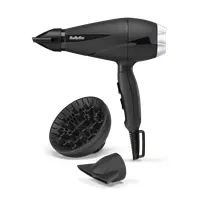 BaByliss 6710DE hajszárító fekete 2100 W 2 hő 2 sebesség ionos cool shot diffúzor koncentrátor 2,8 m