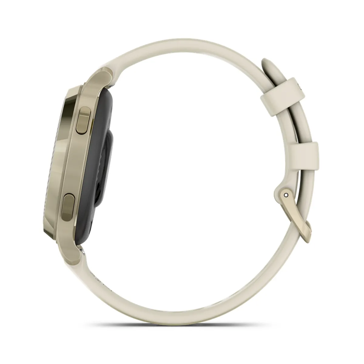 Garmin 010-02891-00 sportóra Lunar Gold bézs szilikon szíj 38 mm vízálló 50 m GPS GLONASS Galileo pulzusmérő zenevezérlés telefonkeresés USB-C töltő #4