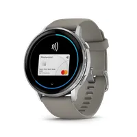 Garmin 010-03014-01 Venu 4 1.4" AMOLED 454x454 GPS Wi-Fi szilikon szürke ezüst #3