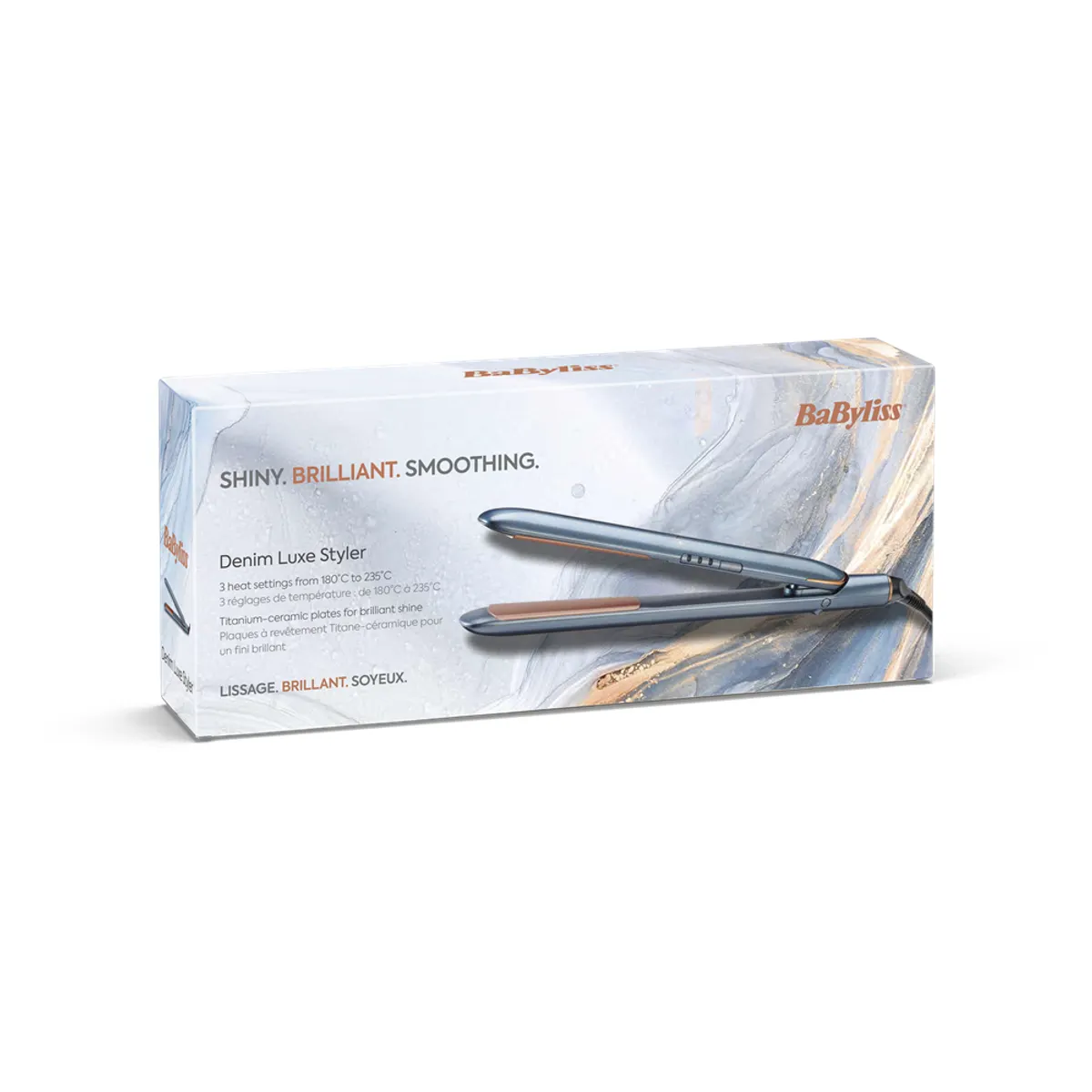 BaByliss ST251PE Denim Luxe hajvasaló 180-235C kerámia-titanium bevonat 30 s 2 m kábel #3