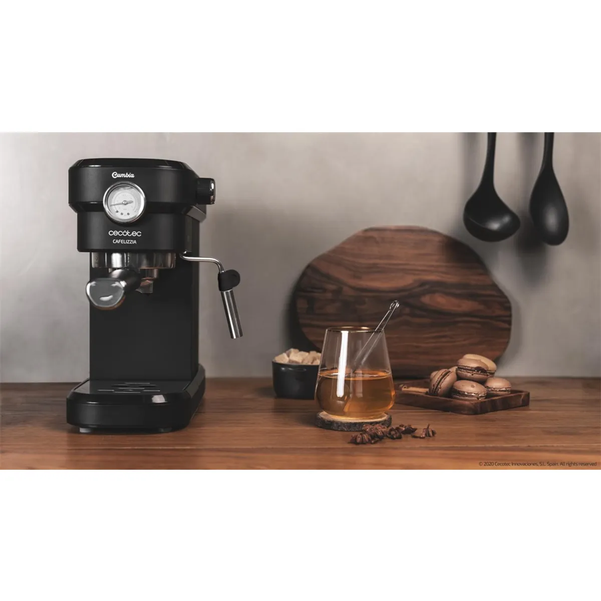 CECOTEC 01653 félautomata kávéfőző tejhabosító 20 bar 1,2 L őrölt kávé #7
