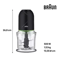 Braun CH3011BK MultiPractic3 500W Quadblade aprító #4