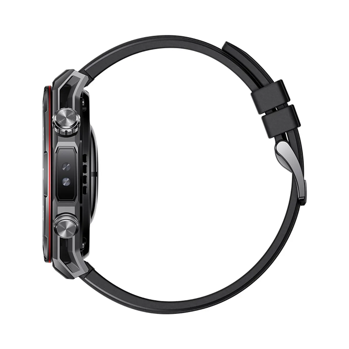 Huawei 55020GBB Watch Ultimate 2 fekete acél óratok GPS aktivitásmérő pulzusmérő IP69 szilikon szíj #3
