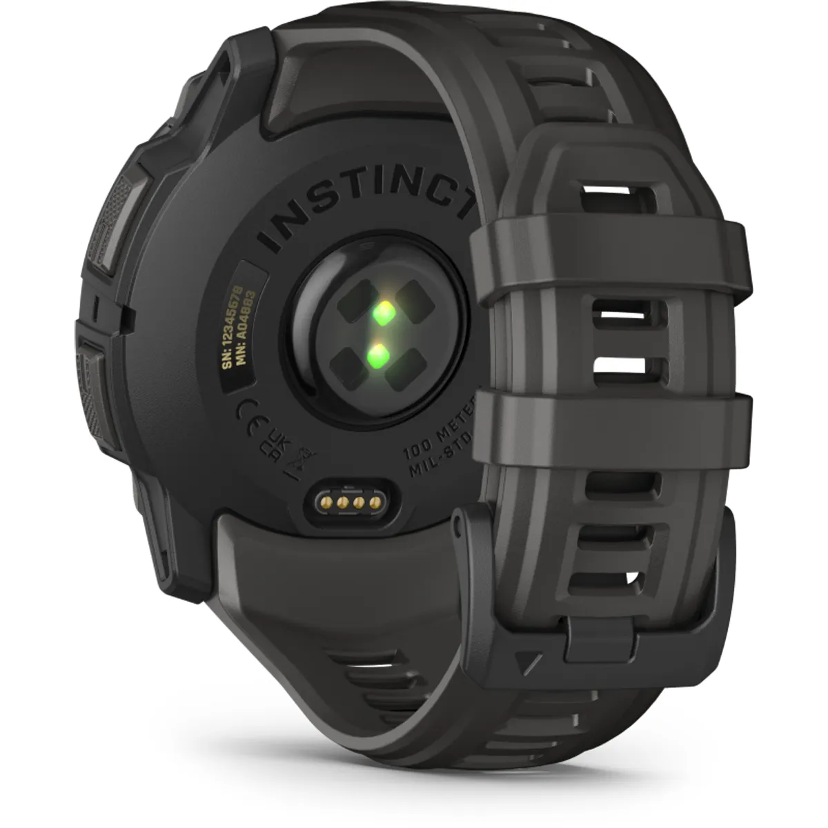 Garmin 010-03020-00 Instinct 3 50mm AMOLED 1.3" gps fekete szilikon szíj #5